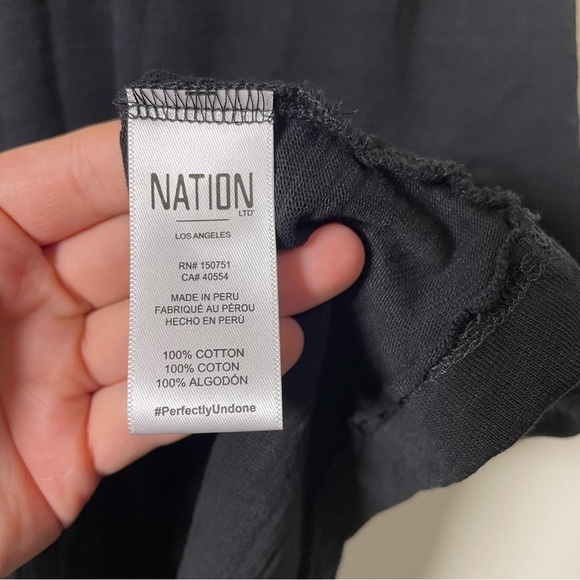 NATION LTD LARKIN A-LINE MINI DRESS IN JET BLACK - Picture 10 of 11